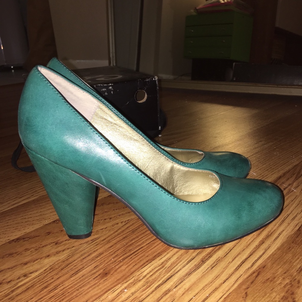 Seychelles Pumps Heels Turquoise Teal Green